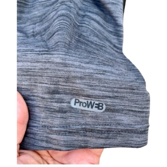 Spyder Shirt Men's Mock Neck Long Sleeve Active Pro Web Grey Stretch Sz Med NWOT - Picture 9 of 13